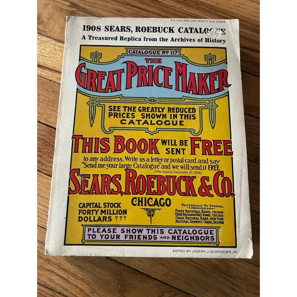 1971 Vintage Reproduction 1908 Sears Roebuck Co Great Price Maker Catalogue